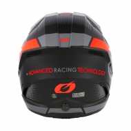 Casco 3Srs Vision V24 Nero Opaco Rosso Fluo