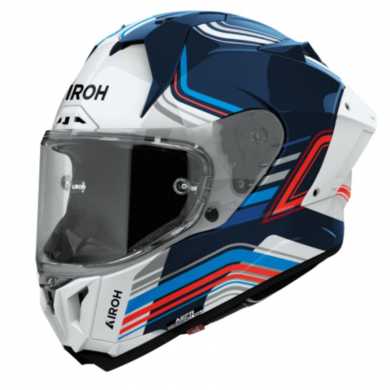 Airoh Helmet GP 800 Hurricane White Blue Red