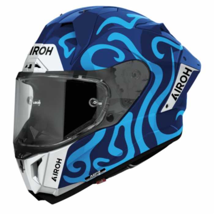 Casco Airoh GP 800 Swain Blu Bianco