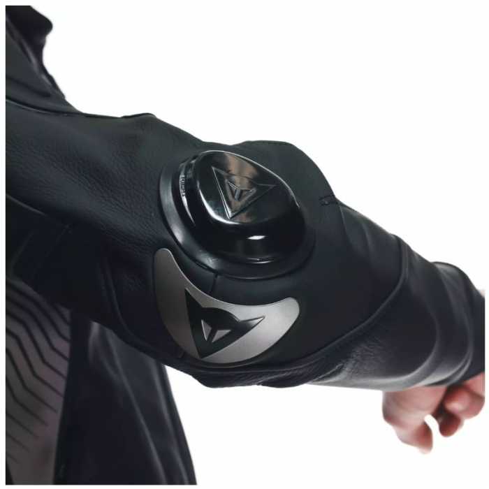 Giubbotto Super Speed 4 Pelle Nero Grigio