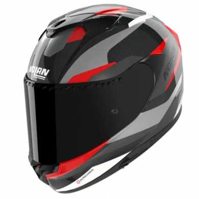 Casco X-904 Ultra Carbon Calibro Grigio Rosso