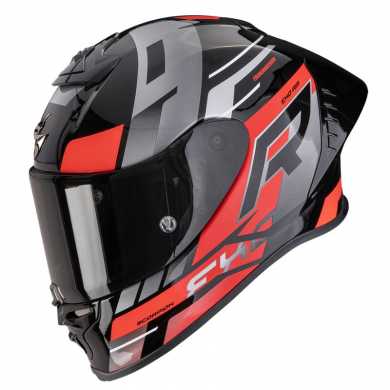 Casco Scorpion Exo R1 Evo II Air Adrenaline Grigio Rosso