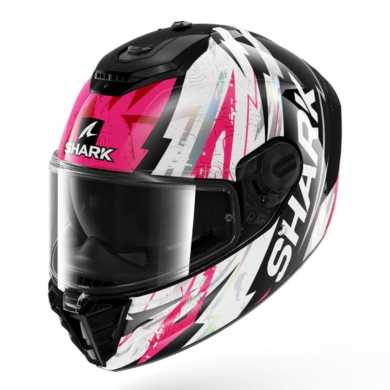 Casco Spartan RS Hibolt Nero Bianco Rosa