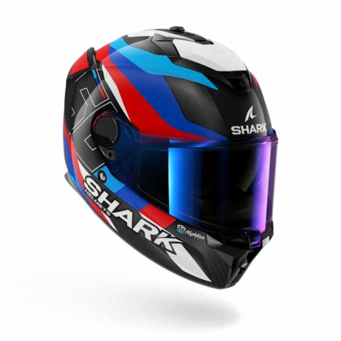 Helmet Spartan GT Pro Carbon Guintoli White Red Blue