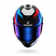 Casco Spartan GT Pro Carbon Guintoli Bianco Rosso Blu