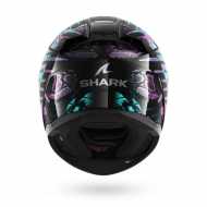 Casco D-Skwal 3 Reptaia Nero Viola Verdeacqua Opaco