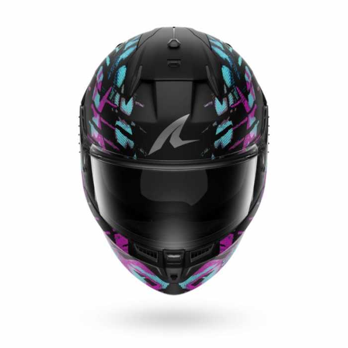 Helmet D-Skwal 3 Reptaia Matt Black Purple Teal