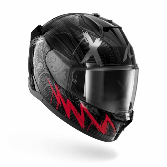 Casco D-Skwal 3 Shiever Nero Antracite Rosso