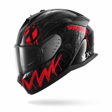 Helmet D-Skwal 3 Shiever Black Anthracite Red