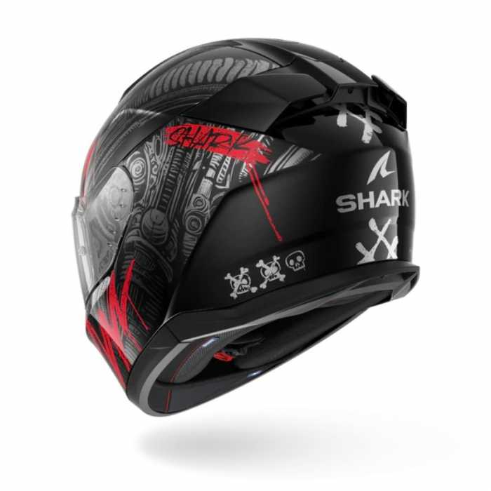 Helmet D-Skwal 3 Shiever Black Anthracite Red