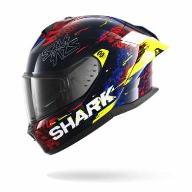 Casco Skwal Cup Speed-Vib Blu Giallo Rosso