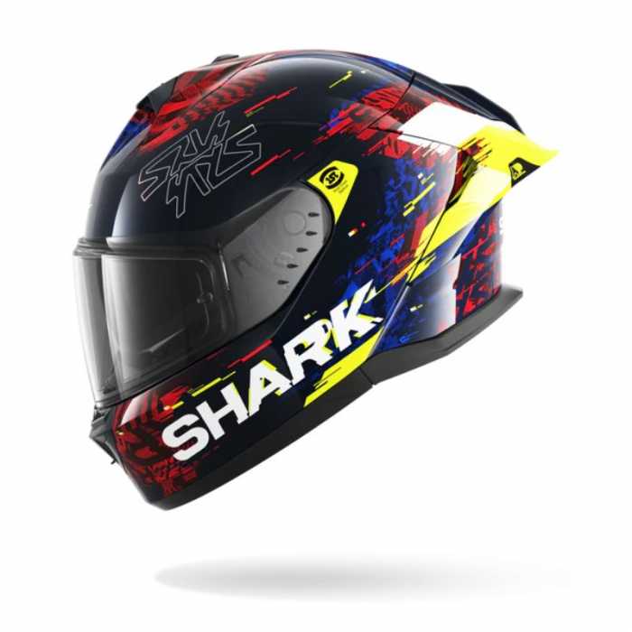 Helmet Skwal Cup Speed-Vib Blue Yellow Red