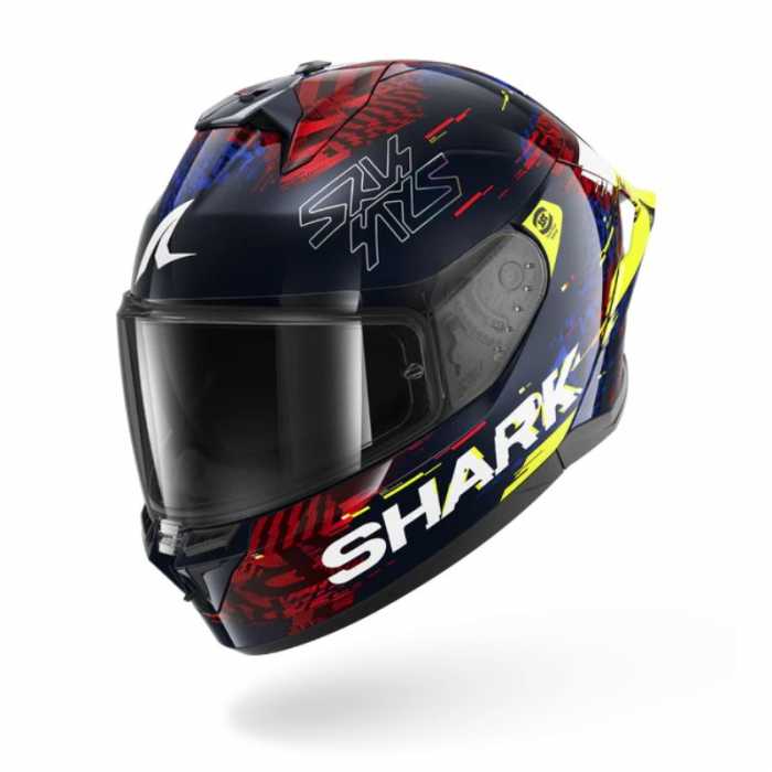Casco Skwal Cup Speed-Vib Blu Giallo Rosso