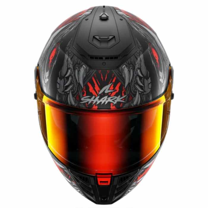 Helmet Spartan RS Shaytan Matt Black Grey Red