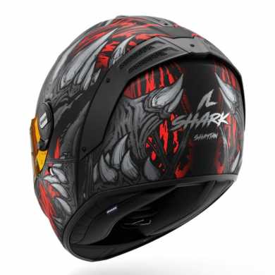 Casco Spartan RS Shaytan Nero Grigio Rosso Opaco