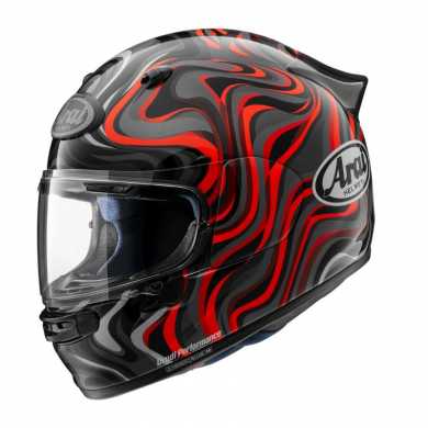 Casco Quantic Swirl Rosso