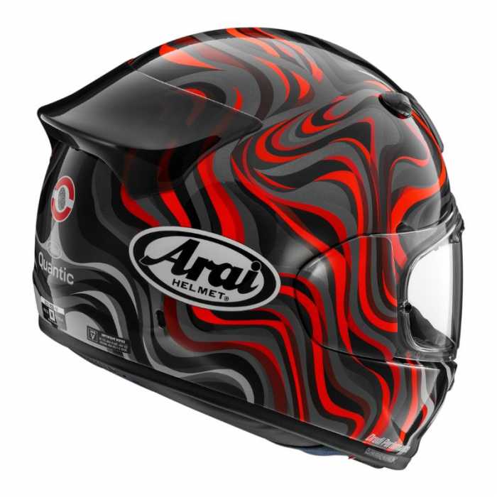 Casco Quantic Swirl Rosso
