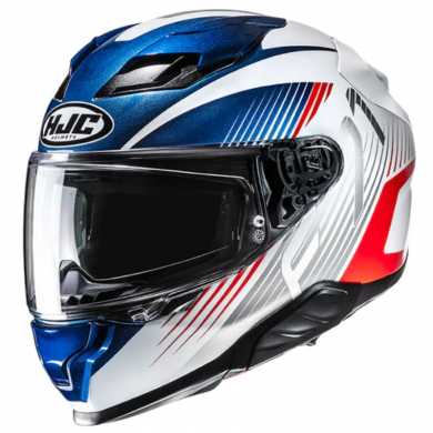 Casco F71 Catos MC21 Bianco Blu Rosso