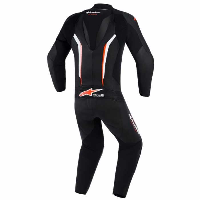 Leather Suit GP Force V2 1pc Black White Red