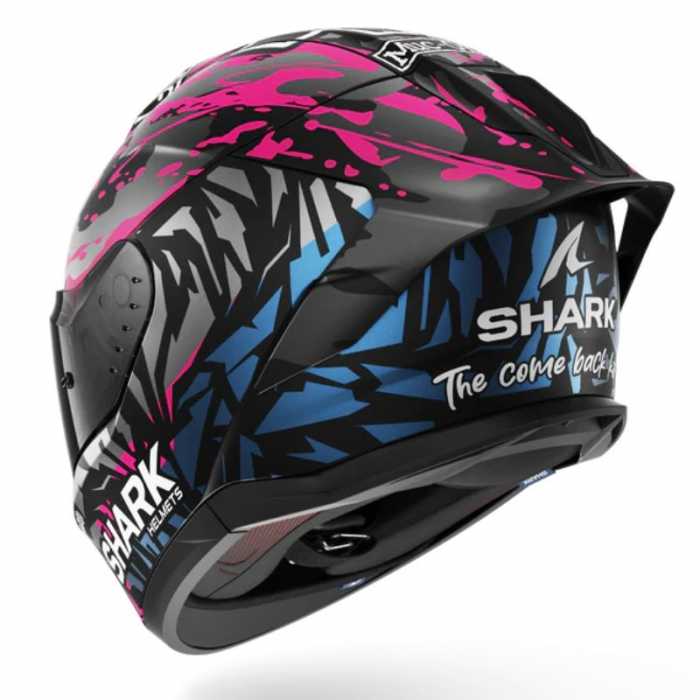 Helmet Skwal Cup Replica Redding Mat Blue Pink
