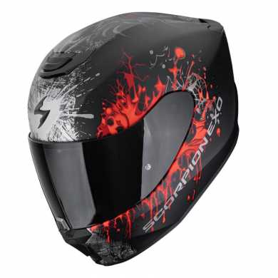 Helmet Exo 391  Wolf Matt Black Red Grey