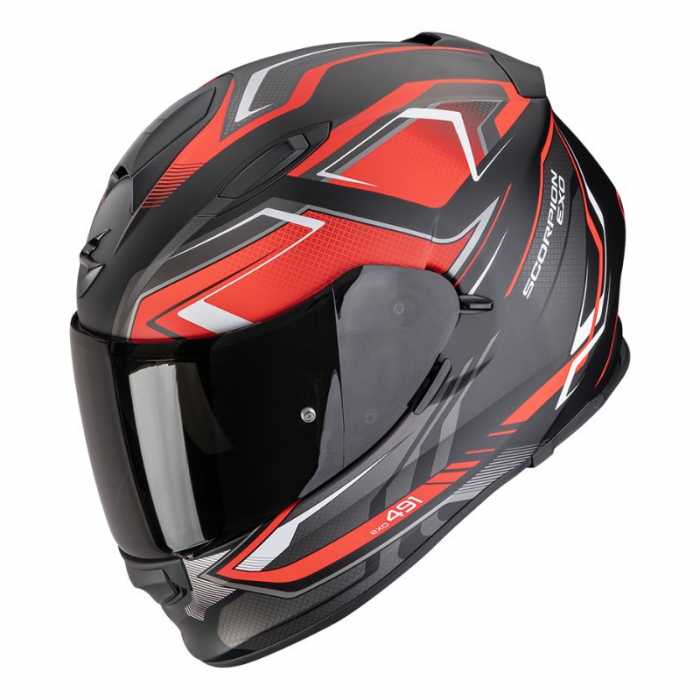 Casco Exo 491 Zumo Nero Opaco Rosso