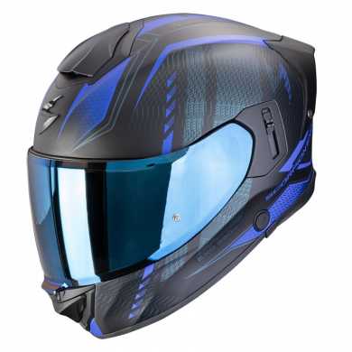 Casco Exo 530 Air Theras Nero Opaco Blu