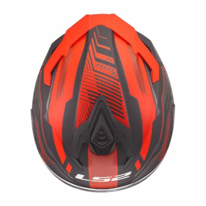Casco FF817 Challenger II Dravix Nero Rosso Opaco