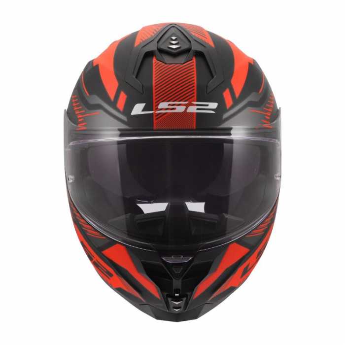 Helmet FF817 Challenger II Black Fluo Red Matt