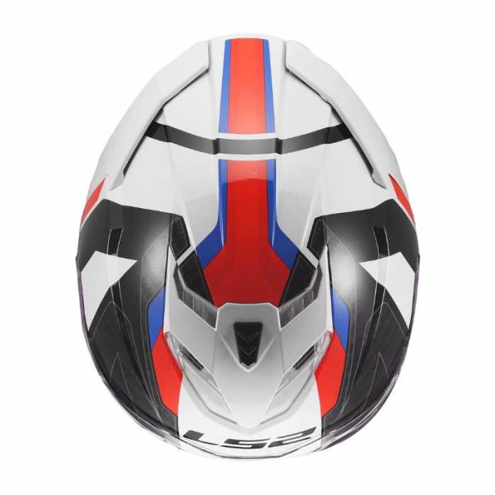 Casco FF818 Storm III Sporty Nero Bianco Blu Rosso