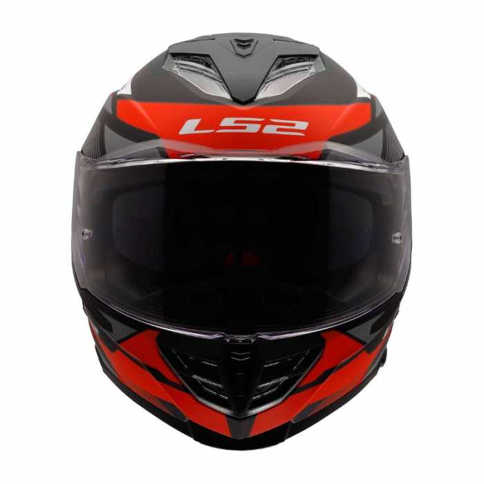 Casco FF818 Storm III Komai Nero Opaco Grigio Rosso