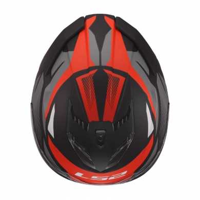 Casco FF818 Storm III Komai Nero Opaco Grigio Rosso