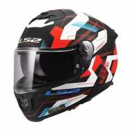 Helmet Stream II Mika Black Matt White Red Blue