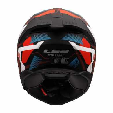 Casco Stream II Mika Nero Opaco Bianco Blu Rosso