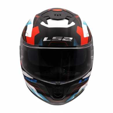Casco Stream II Mika Nero Opaco Bianco Blu Rosso