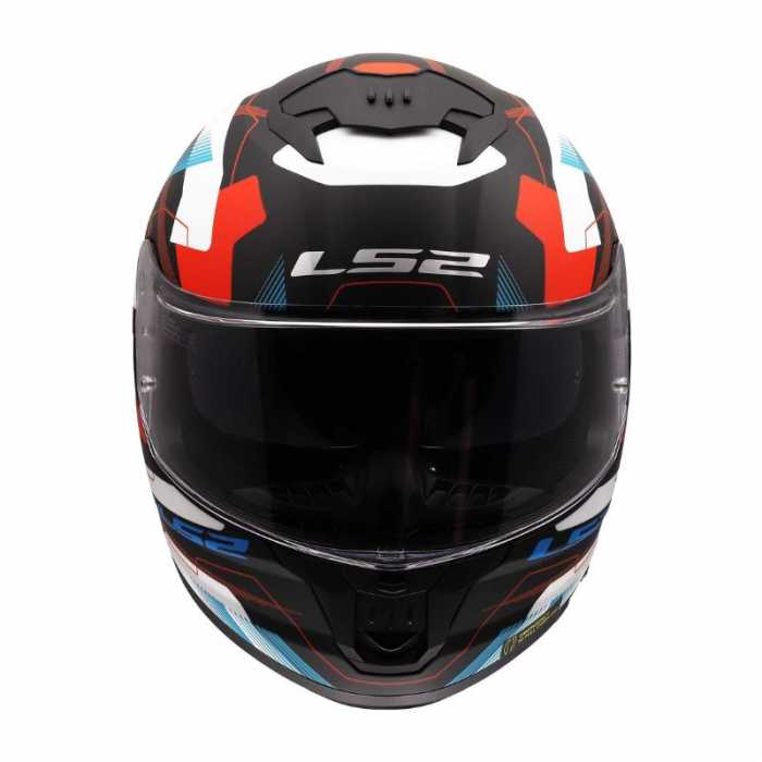 Helmet Stream II Mika Black Matt White Red Blue