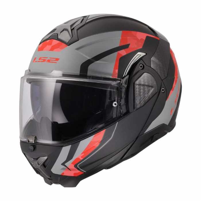 Casco FF910 Advant II Glide Nero Grigio Camo Rosso Opaco