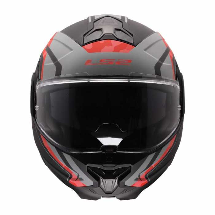 Casco FF910 Advant II Glide Nero Grigio Camo Rosso Opaco