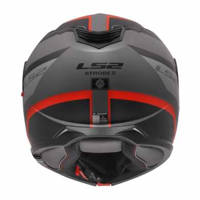 Casco FF908 Strobe II Monza Nero Opaco Grigio Rosso
