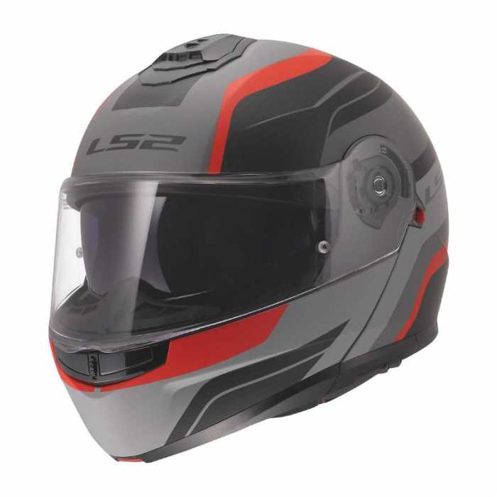 Helmet FF908 Strobe II Monza Matt Black Grey Red