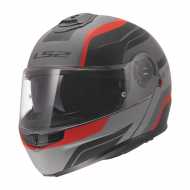 Casco FF908 Strobe II Monza Nero Opaco Grigio Rosso