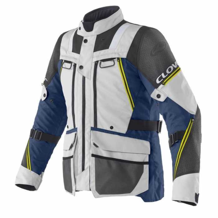 Giacca Outland-3 Wp Grigio Blu Giallo