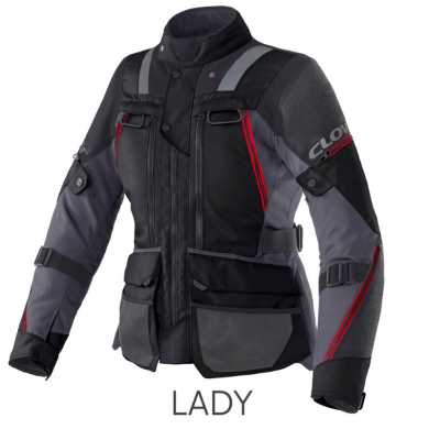 Jacket Outland-3 Wp Lady Red Black Grey