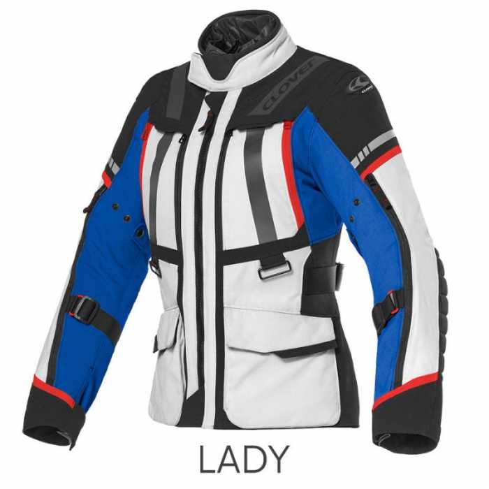 Jacket Savana 4 Lady Wp Grey Blue Red