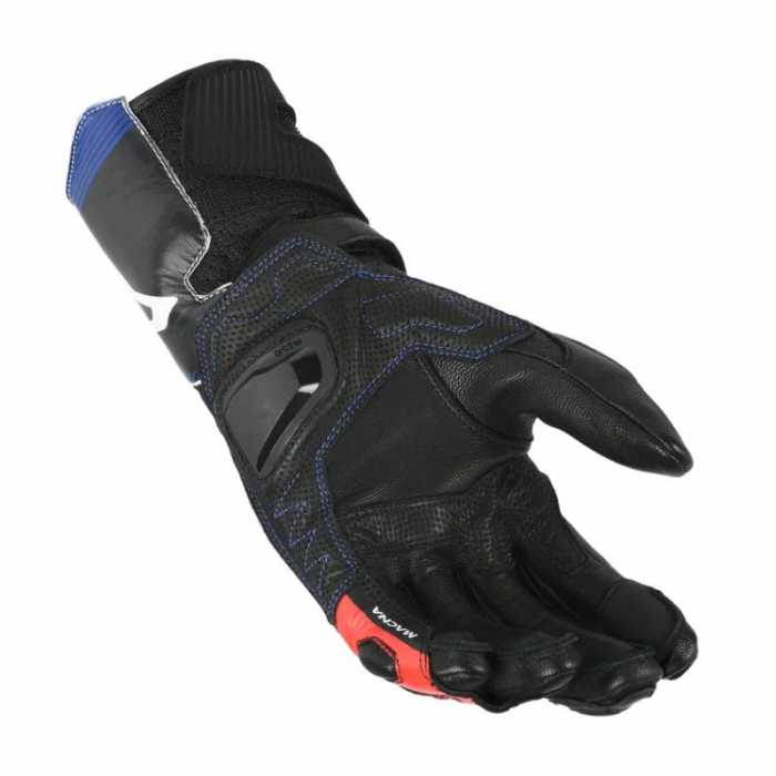 Guanto Thandor Pelle Bianco Rosso Blu