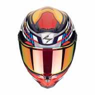 Scorpion Helmet Exo-Race Air Kobra Red White Blue Yellow