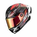 Casco Scorpion Exo-Race Air Kobra Nero Rosso Bianco