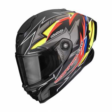 Scorpion Helmet Exo-Race Air Move On Matt Black Yellow Red