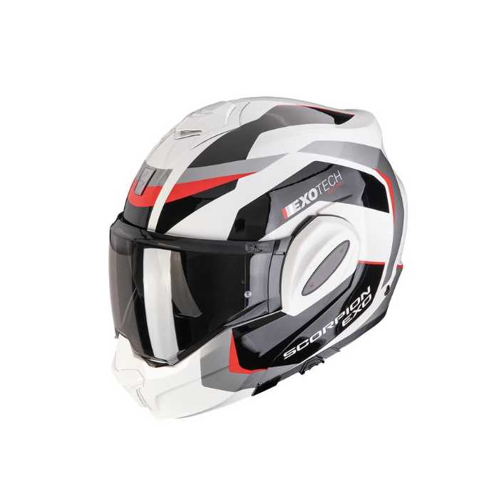 Helmet Exo Tech Evo Pro Acuti White Red Grey