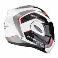 Casco Exo Tech Evo Pro Acuti Bianco Rosso Grigio